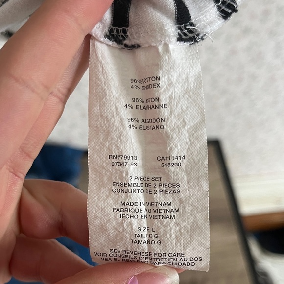 BumpStart Black and White Striped Short Sleeve Maternity Tee - Picture 3 of 10